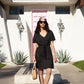 Turquoise Palms - Cinch Dress
