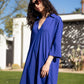 Turquoise Palms - Quarter Sleeve Dress